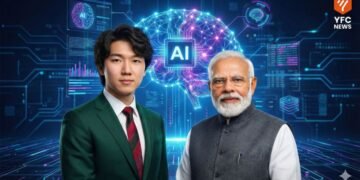 अलेक्झांडर वांग आणि पंतप्रधान मोदी यांची भेट