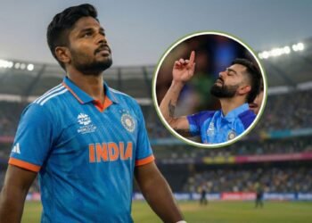 टी-20 विश्वचषकात दमदार फलंदाजी करताना संजू सॅमसन