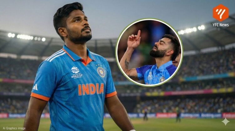 टी-20 विश्वचषकात दमदार फलंदाजी करताना संजू सॅमसन