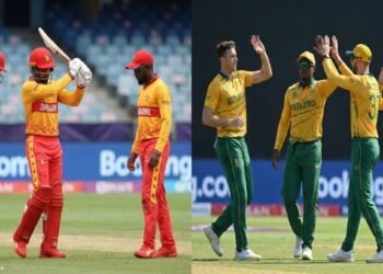 झिम्बाब्वे आणि दक्षिण आफ्रिका क्रिकेट खेळाडू