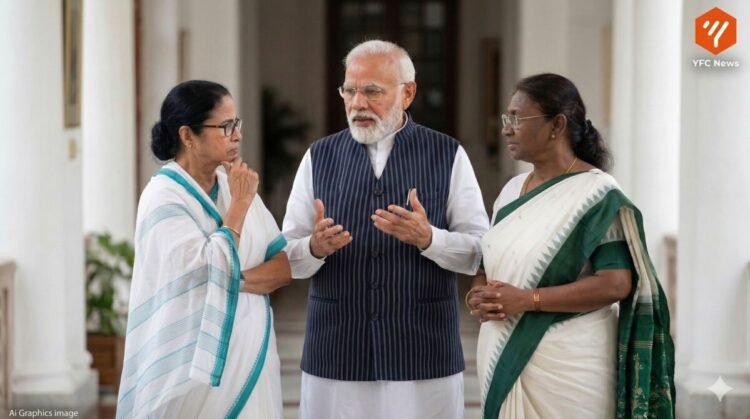 पंतप्रधान नरेंद्र मोदी आणि राष्ट्रपती द्रौपदी मुर्मू