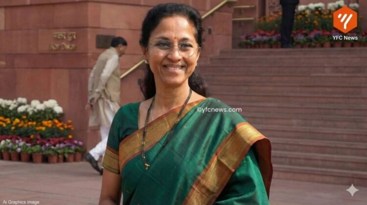 शरद पवार आणि सुप्रिया सुळे यांचा भावनिक प्रसंग