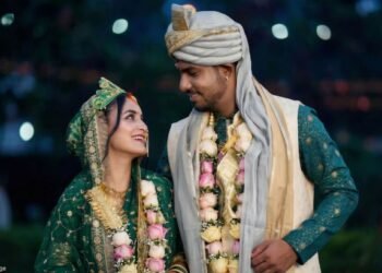 क्रिकेटपटू यश दयाल आणि पत्नी श्वेता त्यांचा विवाह सोहोळा